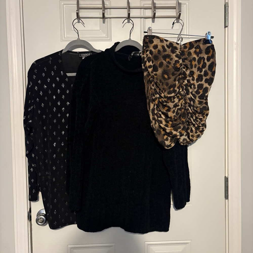 Lot of 3 Women's Tops Size Large , Casual Going Out Tops